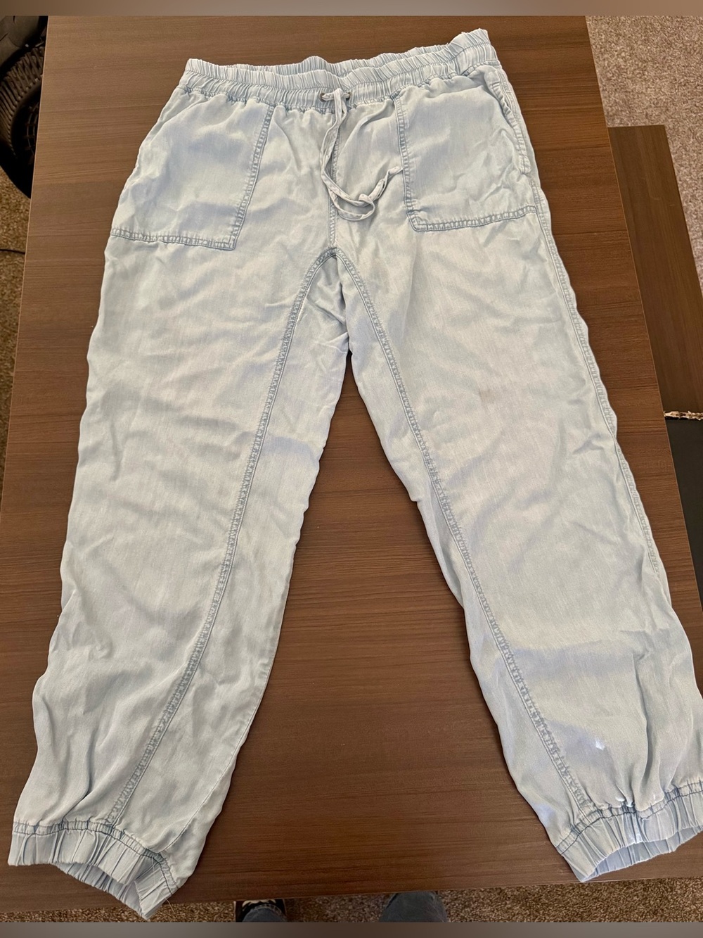 Love Tree Light Blue Drawstring Joggers